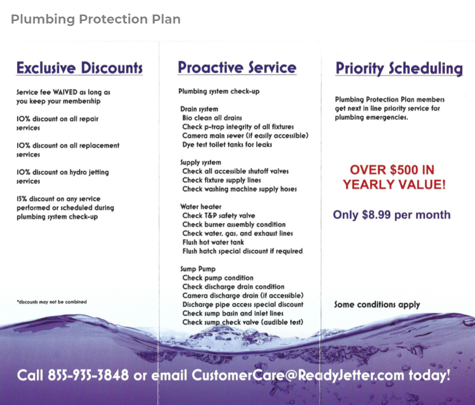 Plumbing Protection Plan